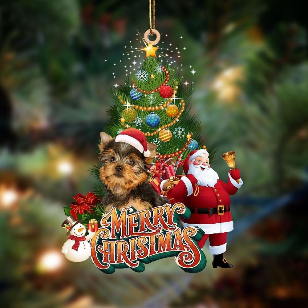 Christmas Ornaments, Yorkshire Terrier Christmas Tree And Dog Hanging Christmas Ornaments, Christmas Ornaments 2023