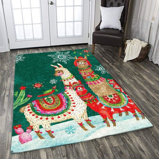 Christmas Rugs, Alpaca Christmas Limited Edition Rug, Christmas Floor Mats