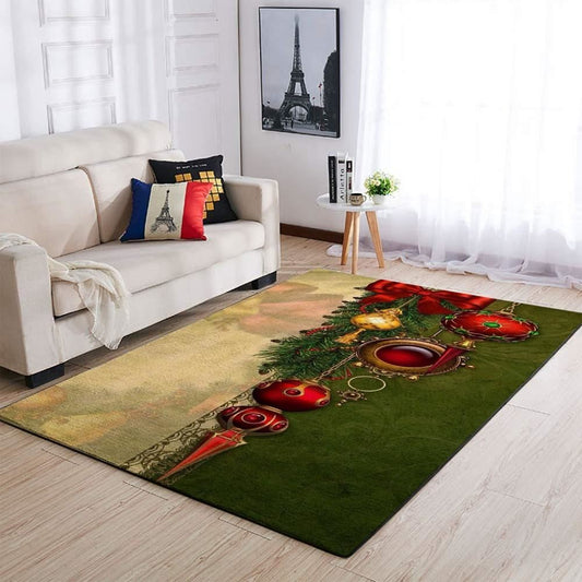 Christmas Rugs, Bold In Christmas Vibe Area Limited Edition Rug, Christmas Floor Mats