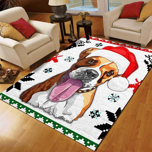 Christmas Rugs, Boxer Christmas Limited Edition Rug, Christmas Floor Mats