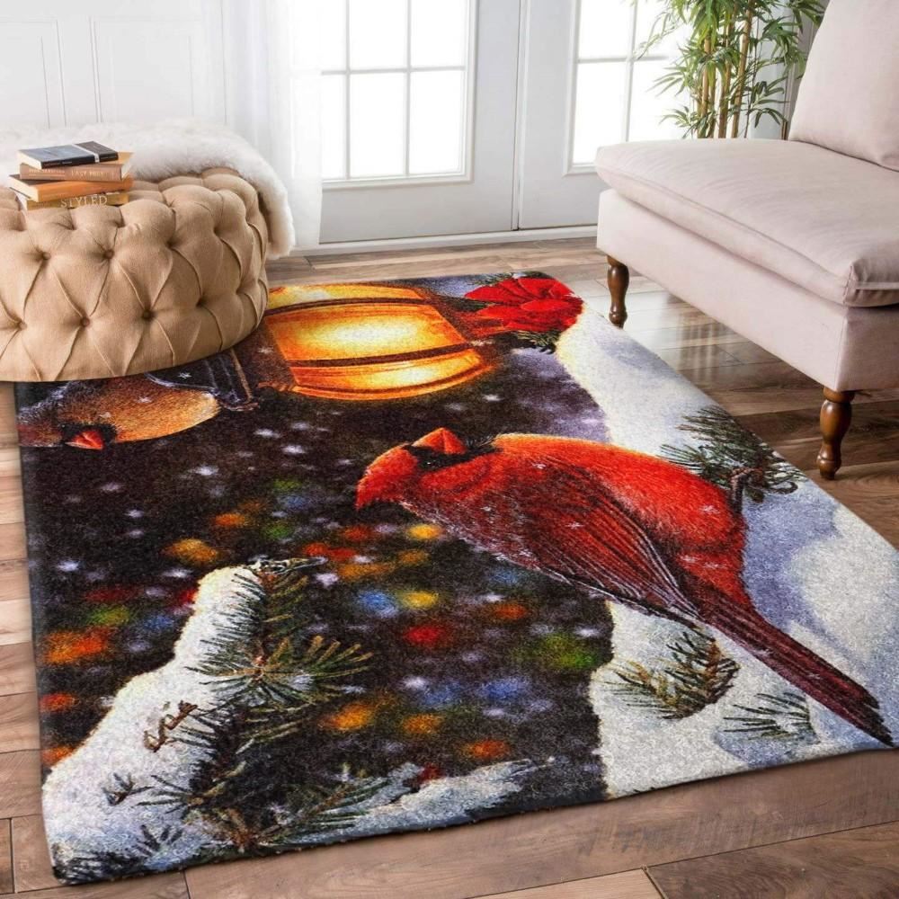 Christmas Rugs, Cardinal Christmas Limited Edition Rug, Christmas Floor Mats