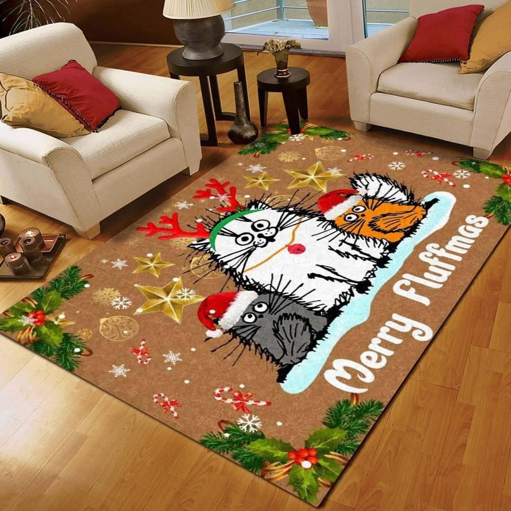 Christmas Rugs, Cat Christmas Limited Edition Rug, Christmas Floor Mats