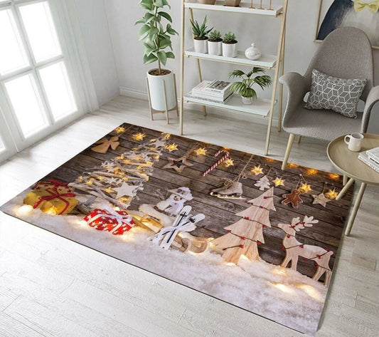 Christmas Rugs, Celestial Celebration With Christmas Limited Edition Rug, Christmas Floor Mats