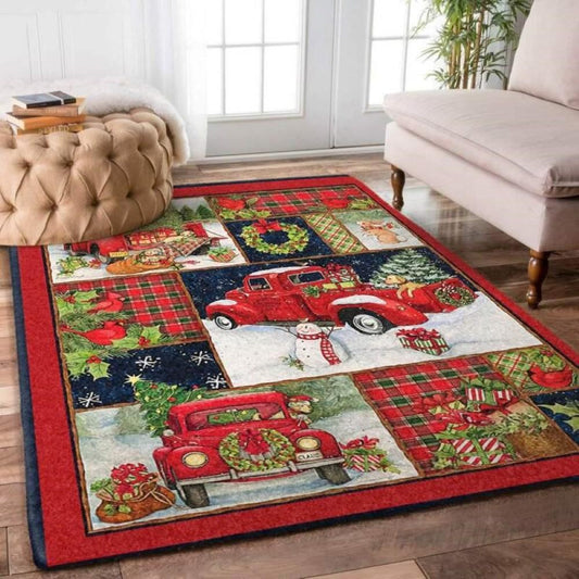Christmas Rugs, Celestial Snowflakes With Christmas Limited Edition Rug, Christmas Floor Mats