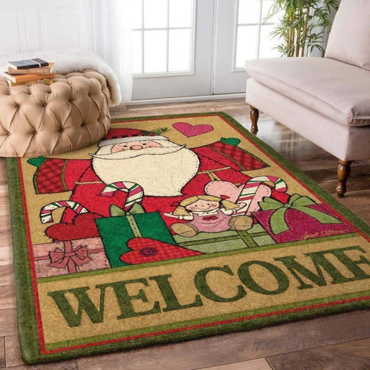 Christmas Rugs, Christmas Deer Area Limited Edition Rug, Christmas Floor Mats