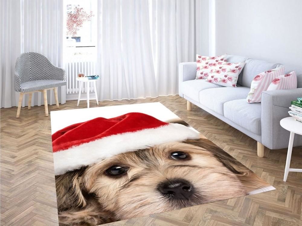 Christmas Rugs, Christmas Dog Living Room Modern Carpet Rug, Christmas Floor Mats