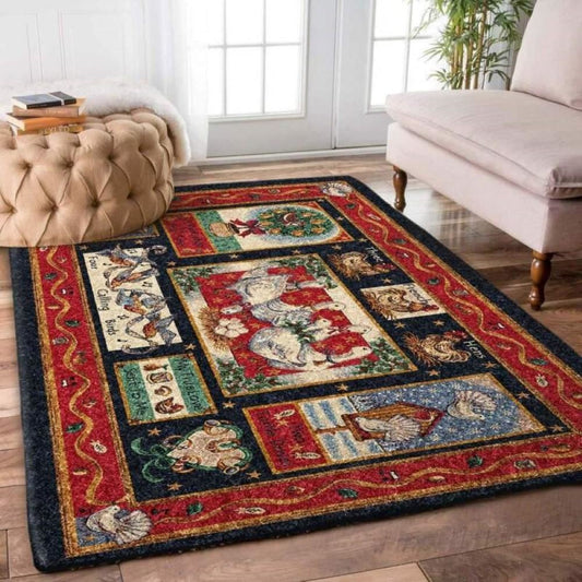 Christmas Rugs, Christmas Farm Limited Edition Rug, Christmas Floor Mats