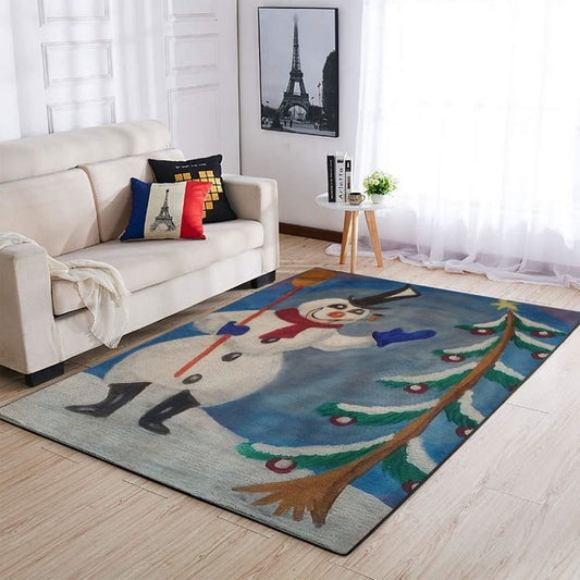 Christmas Rugs, Christmas Frosty The Snowman Area Limited Edition Rug, Christmas Floor Mats