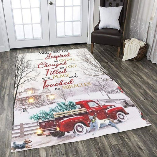 Christmas Rugs, Christmas May You Be Rectangle Limited Edition Rug, Christmas Floor Mats