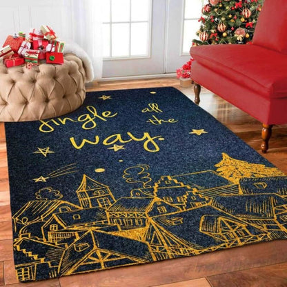 Christmas Rugs, Christmas Night Limited Edition Rug, Christmas Floor Mats