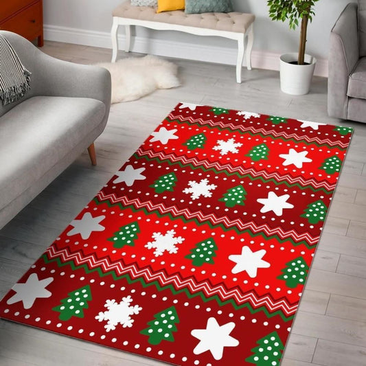 Christmas Rugs, Christmas Pattern Print Area Limited Edition Rug, Christmas Floor Mats