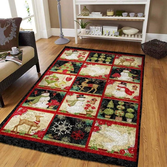 Christmas Rugs, Cocooned In Elegance With Christmas Limited Edition Rug, Christmas Floor Mats