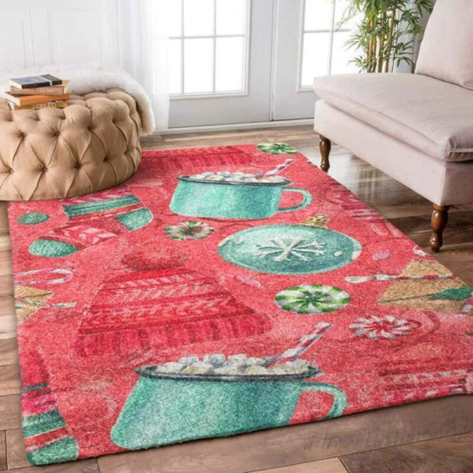 Christmas Rugs, Cozy Cocoa Carols With Christmas Limited Edition Rug, Christmas Floor Mats