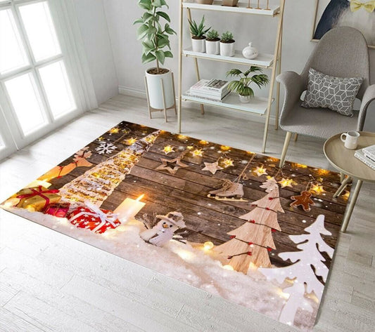 Christmas Rugs, Cradle Of Festivity With Christmas Limited Edition Rug, Christmas Floor Mats