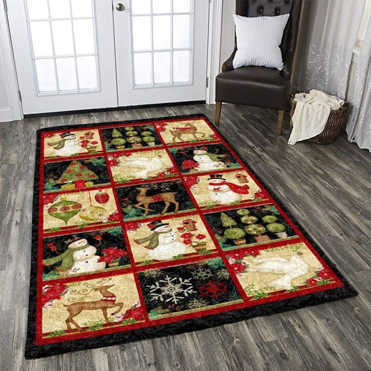 Christmas Rugs, Elegant Festive Finesse With Christmas Limited Edition Rug, Christmas Floor Mats