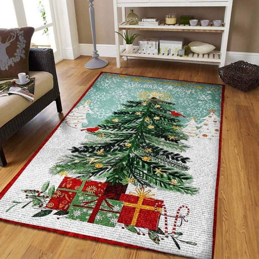 Christmas Rugs, Festive Frostwork With Christmas Limited Edition Rug, Christmas Floor Mats