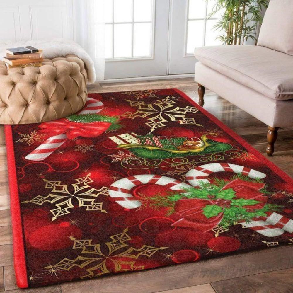 Christmas Rugs, Fireside Flurries With Christmas Limited Edition Rug, Christmas Floor Mats