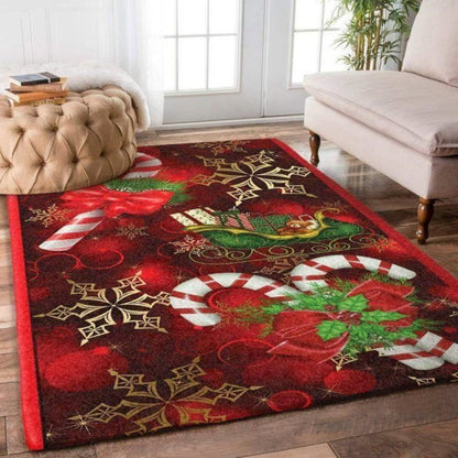 Christmas Rugs, Fireside Flurries With Christmas Limited Edition Rug, Christmas Floor Mats