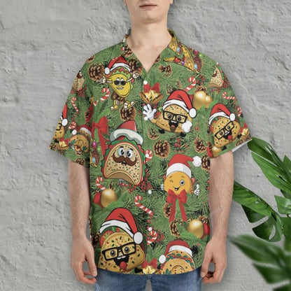 Christmas Taco Hawaiian Shirt For Men Women, Xmas Hawaiian Shirts