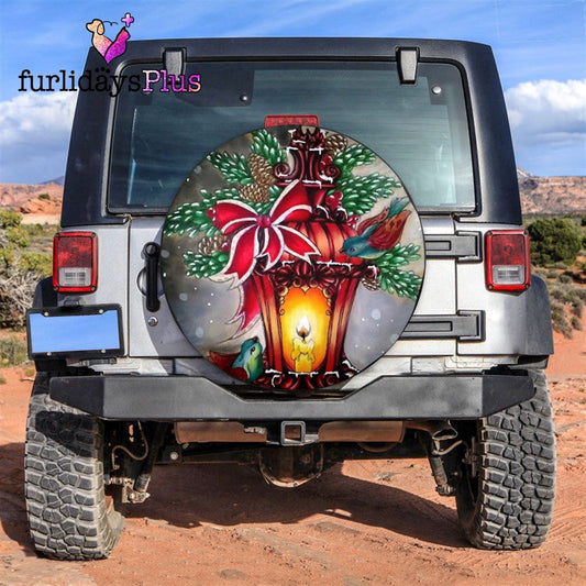 Christmas Tire Cover, Christmas Hanging Lights Tire Cover, Tire Covers For Cars