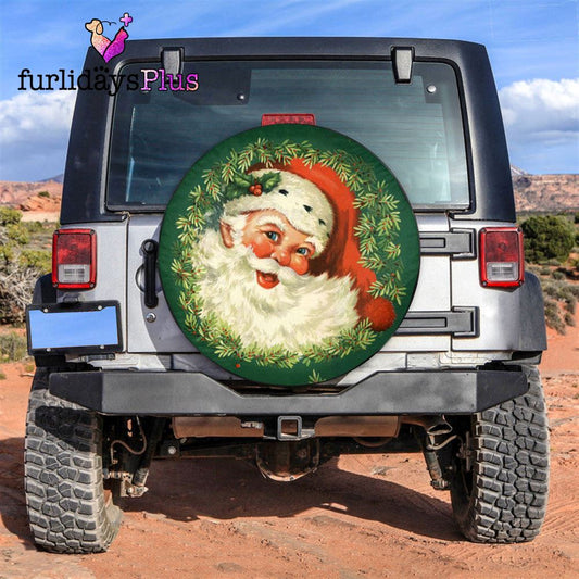 Christmas Tire Cover, Santa Claus Xmas Tree Tire Cover, Tire Covers For Cars