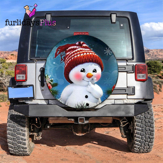 Christmas Tire Cover, Snowman Cute Tire Cover, Tire Covers For Cars