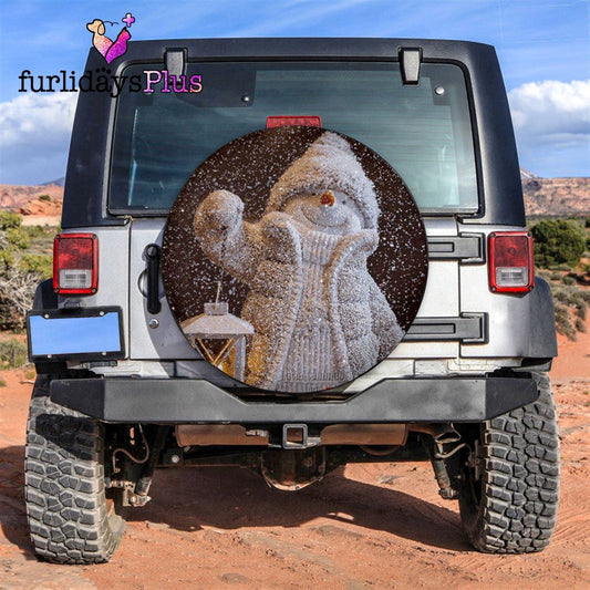 Christmas Tire Cover, Snowman Funny Tire Cover, Tire Covers For Cars