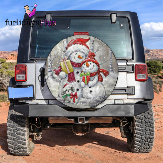 Christmas Tire Cover, Snowman Love Gifts Xmas Tire Cover, Tire Covers For Cars
