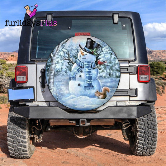 Christmas Tire Cover, Snowman Tire Cover, Tire Covers For Cars