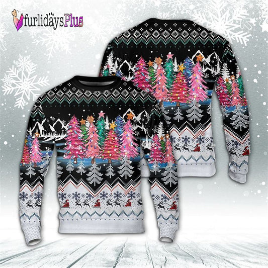 Christmas Trees With Lights Ugly Christmas Sweater For Men And Women, Christmas Gift, Christmas Winter Fashion