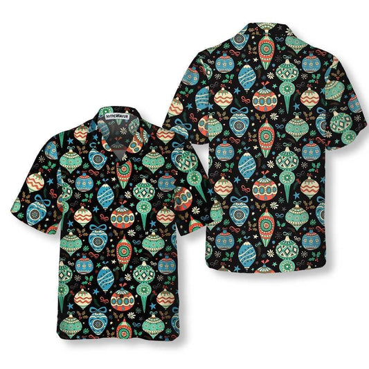 Colorful Christmas Balls Hawaiian Shirt, Xmas Hawaiian Shirts