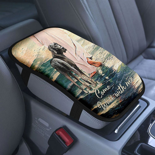 Colossians 32 Nkjv Set Your Mind On Things Above Car Center Console Cover, Christian Armrest Pad Cover, Religious Car Accessory