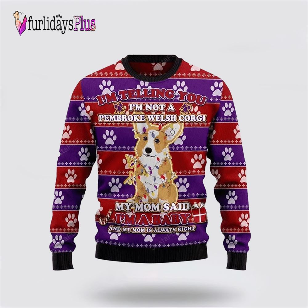 Corgi Dog Ugly Christmas Sweater, Dog Lover Christmas Sweater