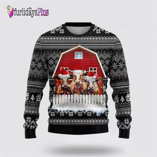 Cow Farm Ugly Christmas Sweater For Men Women, Christmas Gift, Christmas Winter Fashion, Farmers Sweater