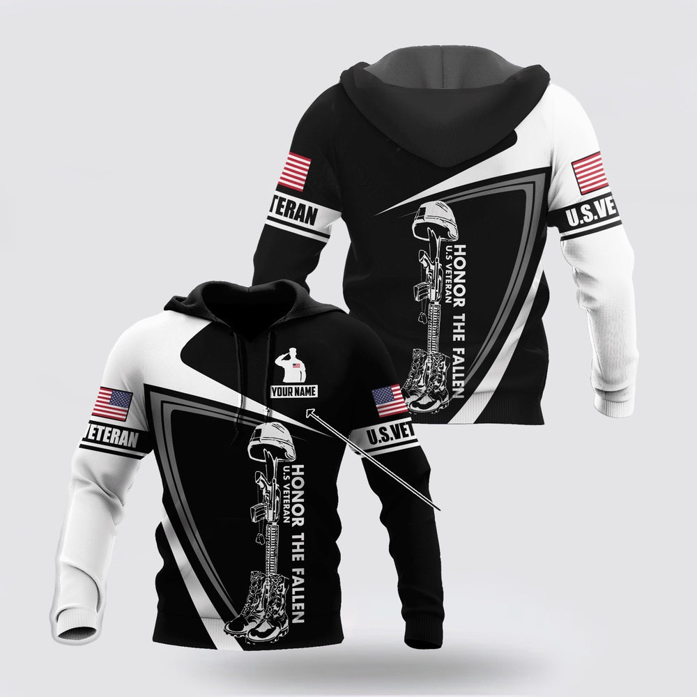 Us Army Hoodie, Custom Name Us Veteran 3D Printed Hoodies Proud Military