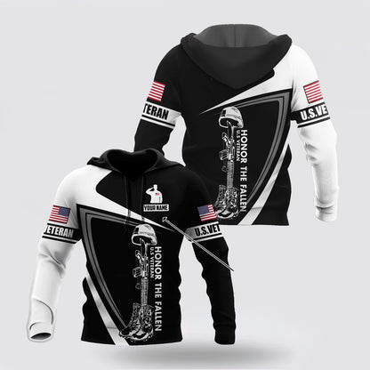 Us Army Hoodie, Custom Name Us Veteran 3D Printed Hoodies Proud Military