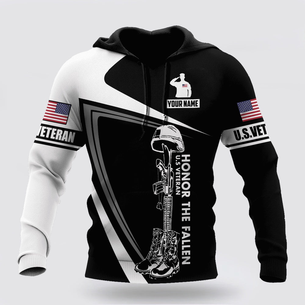 Us Army Hoodie, Custom Name Us Veteran 3D Printed Hoodies Proud Military