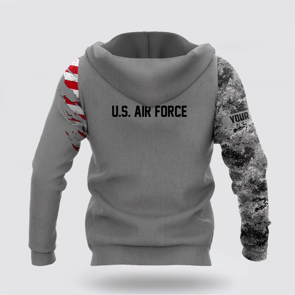 Custom name Soldier US Air Force 3D All Over Printed Hoodie