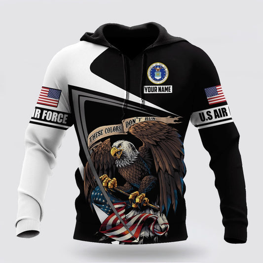 Custom name US Air Force Veteran Hoodie Proud Military
