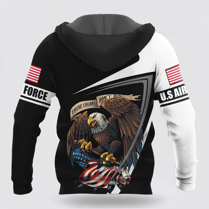 Custom name US Air Force Veteran Hoodie Proud Military