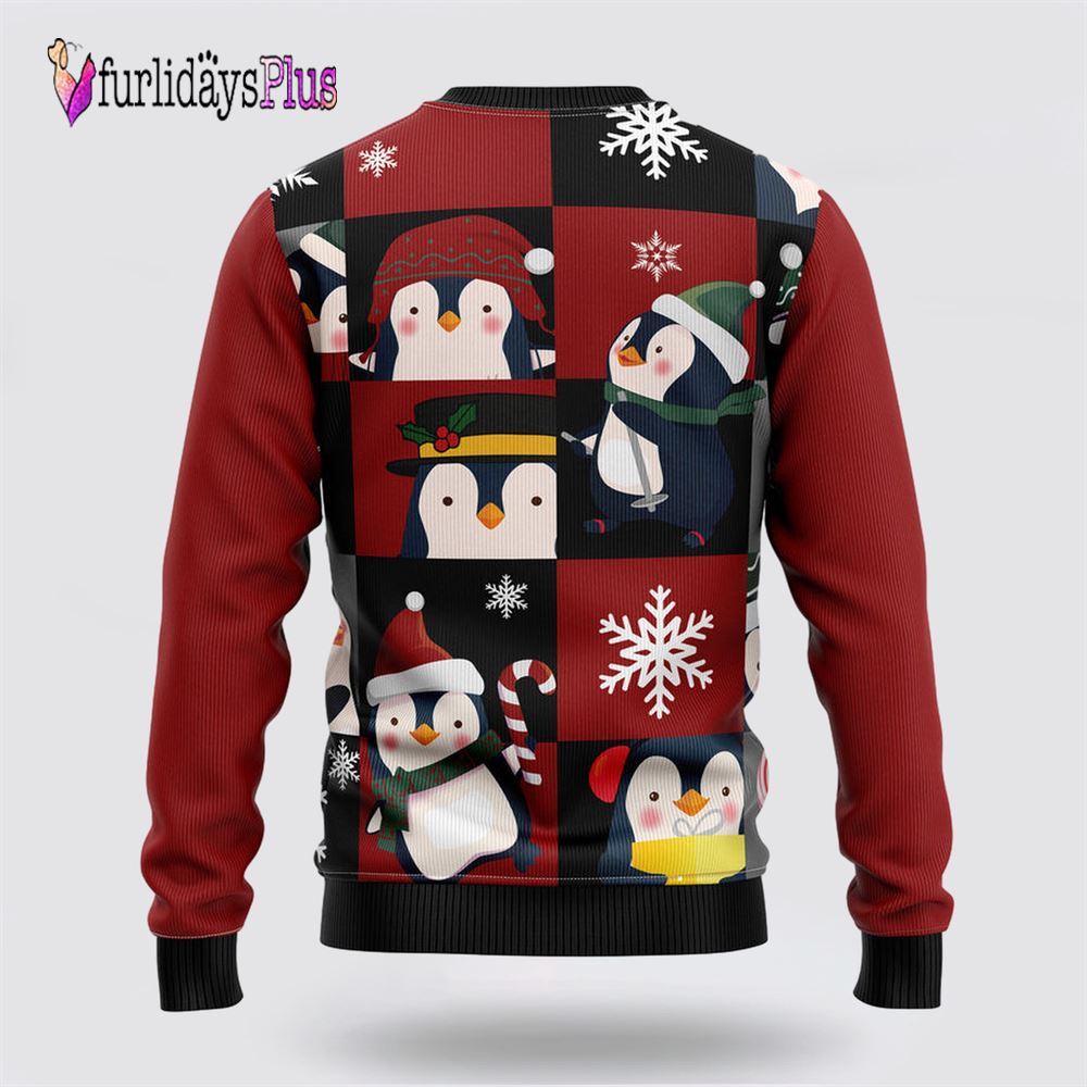 Cute Penguin Ugly Christmas Sweater, Sweater Gifts For Pet Lover