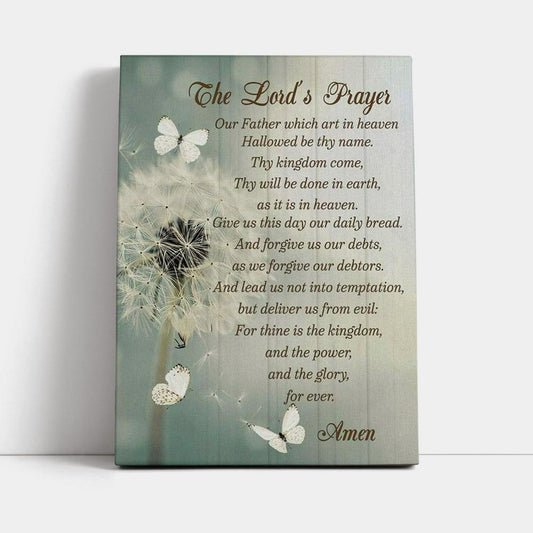 Dandelion Create In Me A Clean Heart Psalm 5110 Canvas Prints - Bible Verse Wall Decor - Jesus Wall Art Home Decor