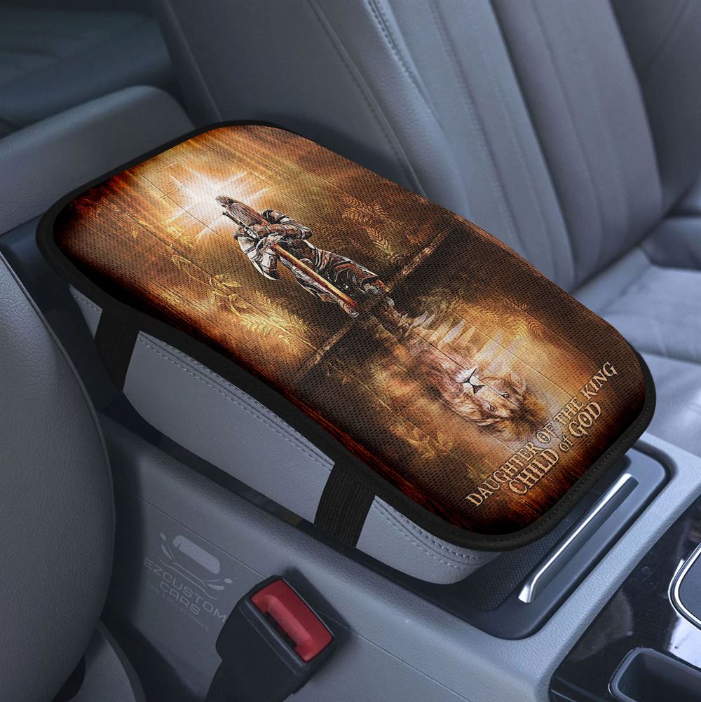 Dandelion Just Breathe Vertical Car Center Console Cover, Bible Verse Armrest Pad Cover, Scripture Car Accessory