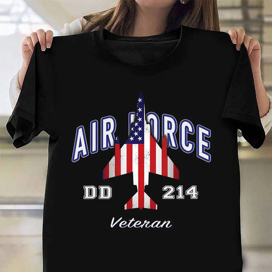 Dd214 Shirt, Air Force DD-214 Veteran Shirt American Flag T-Shirt Air Force Retirement Gifts, Veterans Day Shirts