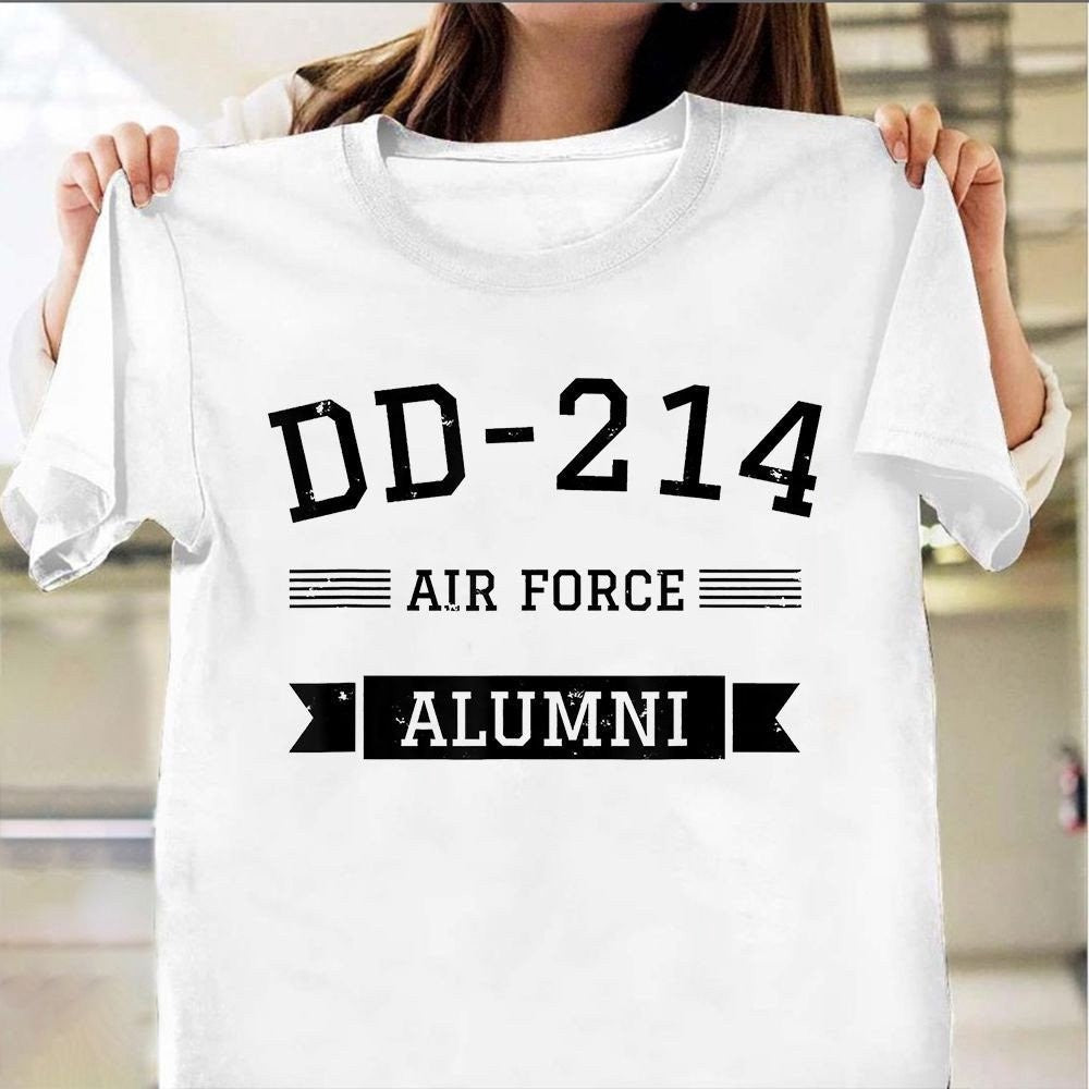 Dd214 Shirt, DD-214 Air Force Alumni Shirt Retired Military Patriot T-Shirts Air Force Retirement Gifts, Veterans Day Shirts
