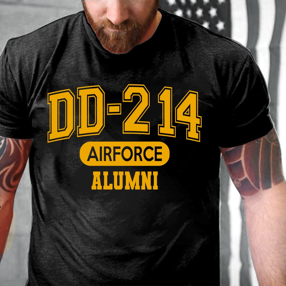 Dd214 Shirt, DD-214 Air Force Alumni USAF Veterans MN2403Y T-Shirt, Veterans Day Shirts