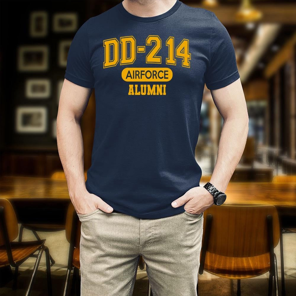 Dd214 Shirt, DD-214 Air Force Alumni USAF Veterans MN2403Y T-Shirt, Veterans Day Shirts