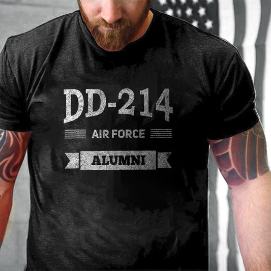 Dd214 Shirt, DD214 Air Force Alumni DD214 USAF Veterans Day Air Force Veteran Gifts Printed 2D Unisex T-Shirt, Veterans Day Shirts