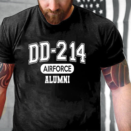 Dd214 Shirt, DD214 Air Force Alumni USAF Veterans Printed 2D Unisex T-Shirt, Veterans Day Shirts