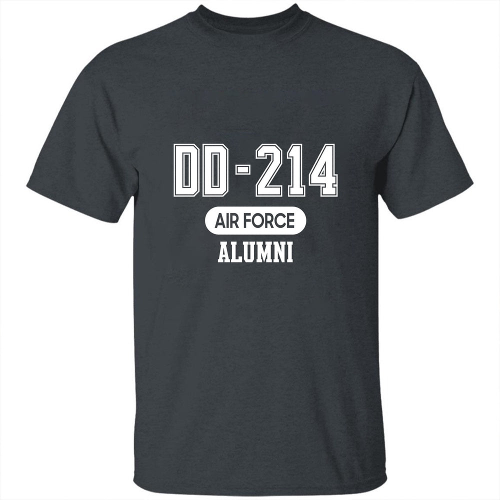 Dd214 Shirt, DD 214 Air Force Alumni USAF Veterans Printed 2D T-Shirt, Veterans Day Shirts